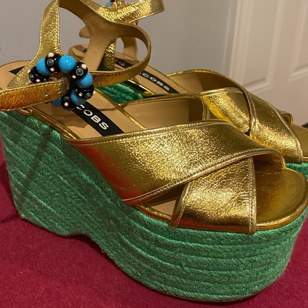 New Marc Jacobs Rowan Espadrille Wedges